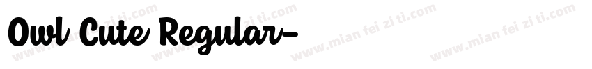 Owl Cute Regular字体转换